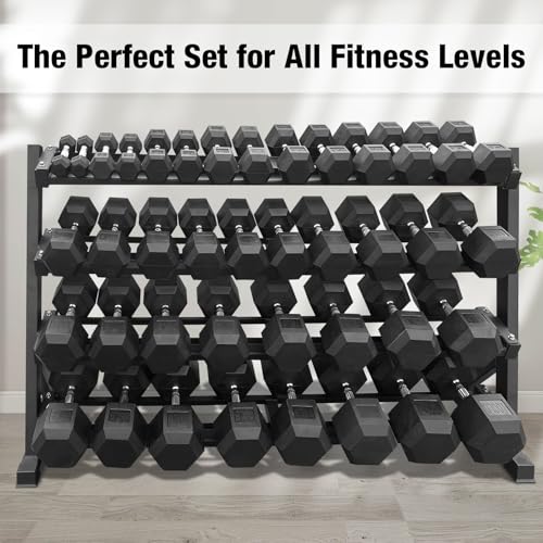 550 lbs Hex Dumbbell Weight Set for Home Gym Strength Training R4407