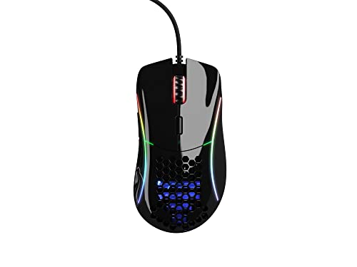Glorious Model D Wired Gaming Mouse - 68g Honeycomb RGB Ergonomic, Matte White M160012