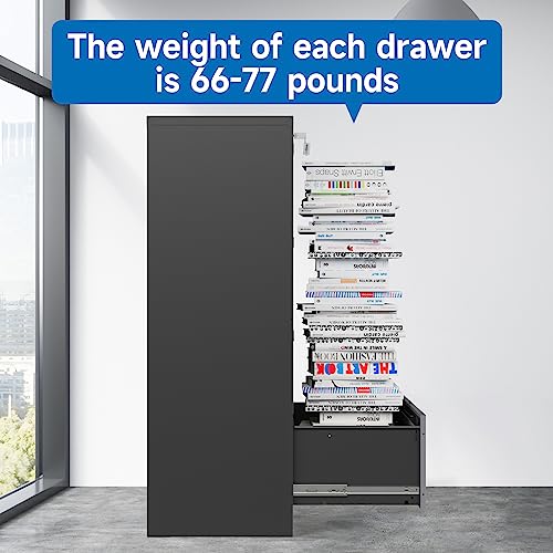 2 Drawer Vertical File Cabinet with Lock for Letter Size, Steel Office Storage Y50014