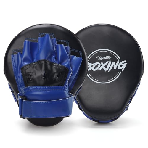 Valleycomfy Boxing Curved Focus Punching Mitts Leatherette Training Pads D262