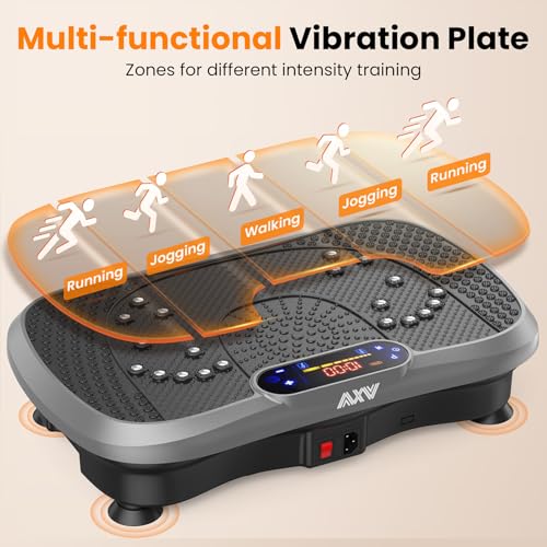 AXV Vibration Plate Fitness Platform Exercise Machine for Full Body Workout Q37919
