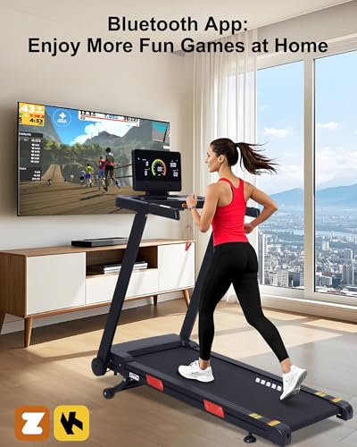 Auto Incline Treadmill 3.0HP 10 MPH for Home with Bluetooth M125
