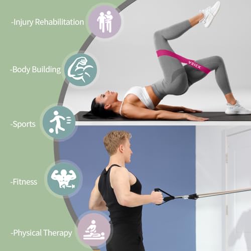 VEICK Resistance Bands with Handles for Home Workout O75059