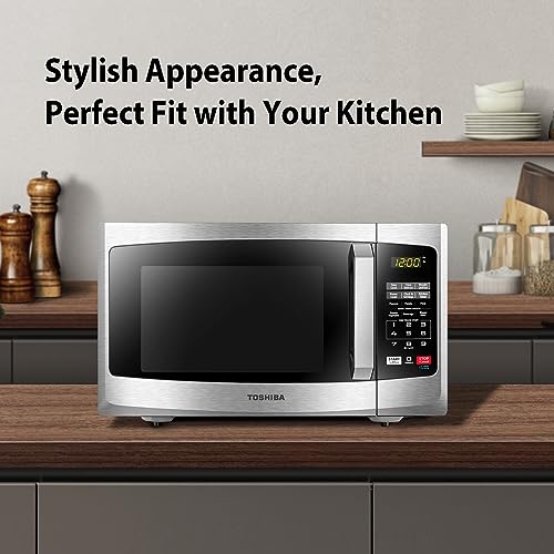 Toshiba ML-EM62P(SS) Countertop Microwave, 2.2 Cu Ft, 1200W, Stainless Steel C1532
