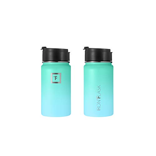IRON °FLASK Stainless Steel Insulated Water Bottle with 3 Lids, 40 oz U19688