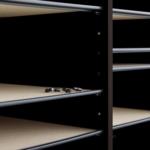 Safco Wooden Paper and Mail Organizer, Adjustable Shelves, Stackable B285