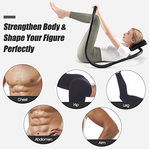 GYMAX Ab Cruncher Abdominal Trainer with Padded Headrest for Core Muscle Home Gym B873