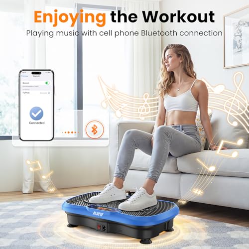 AXV Vibration Plate Fitness Platform Exercise Machine for Full Body Workout Q37919