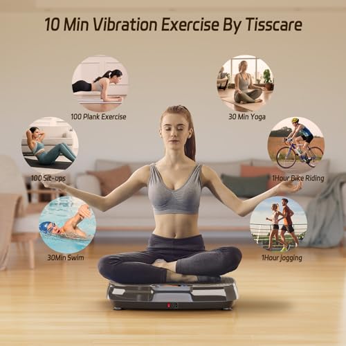TISSCARE Vibration Plate Exercise Machine for Whole Body Workout at Home A527