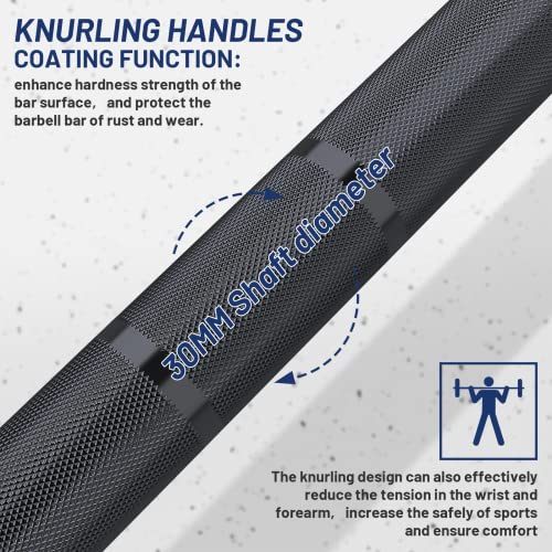 7ft Olympic Barbell 40LB Bar Load 700lbs Capacity Hard Chrome Sleeves X5409
