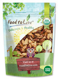Organic Dry Roasted Brazil Nuts with Himalayan Salt, 4 Pounds — Non-GMO, Kosher, Vegan — by Food to Live