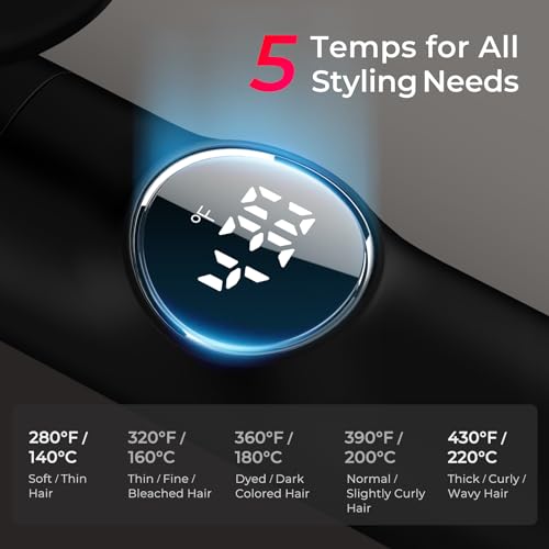 TYMO 3 in 1 Ceramic Curling Iron Set, Dual Voltage for Travel M921001