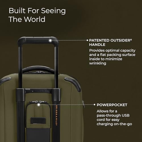 Briggs & Riley 22" Carry On Expandable Spinner - Softside Luggage, Black G487462