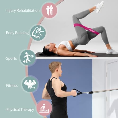 VEICK Resistance Bands with Handles for Home Workout O75059
