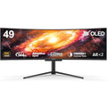 INNOCN 49" Curved Monitor Ultrawide Gaming 120Hz 32:9 QHD 5120 x 1440P Computer Monitor, R1800, 99% sRGB, HDR400, USB Type C, DisplayPort, HDMI, Built-in Speakers, Height/Tilt Adjustable - 49C1R
