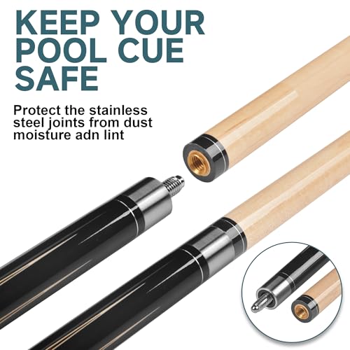 HomeSeason Pool Cue Stick 57" Low Deflection Billiard Cue Z435367