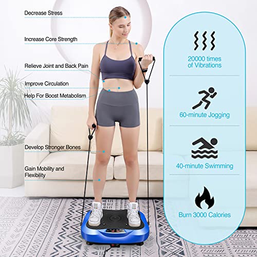 AXV Vibration Plate Exercise Machine Whole Body Workout Fitness Platform K84986