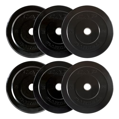 CAP Barbell 2-Inch Olympic Bumper Plate Weight Set O371151