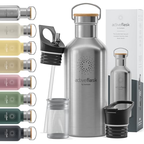 Active Flask 18/32 oz Stainless Steel Insulated Water Bottle with Straw P203