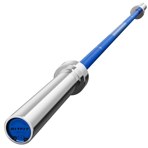 RITFIT Olympic Barbell 4ft/6ft 2 Inch Weight Bar for Strength Training, 500lbs Capacity F369