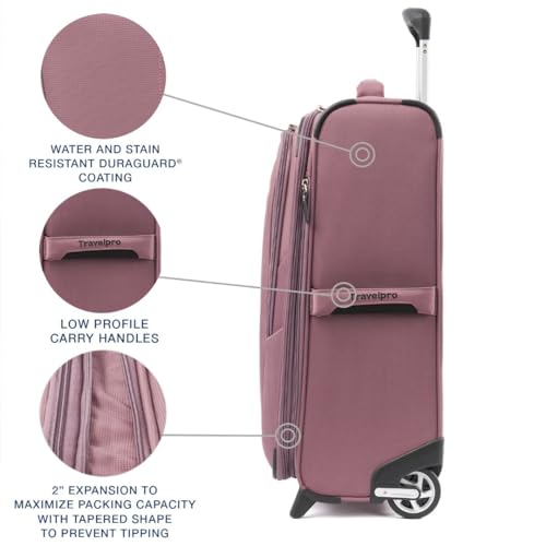 Travelpro Maxlite 5 Softside Expandable 2 Wheel Carry-On Luggage, Burgundy, 22-Inch Q6258