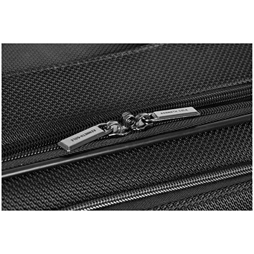 Kenneth Cole REACTION Rugged Roamer Softside 8-Wheel Spinner Luggage, Black, 20-Inch Carry-On N740