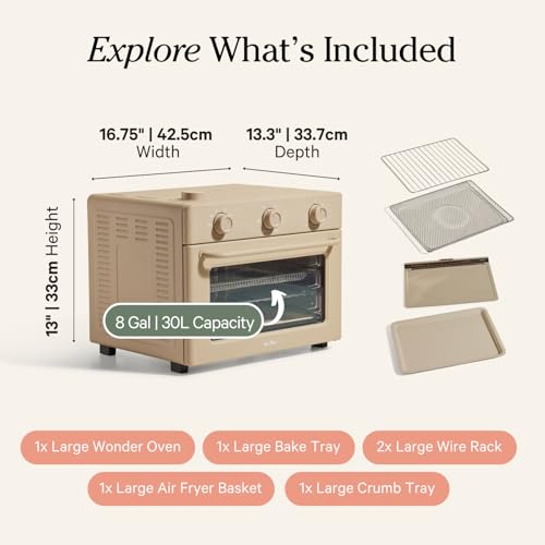 Our Place Wonder Oven 6-in-1 Air Fryer & Toaster Oven with Steam Infusion, Char J748