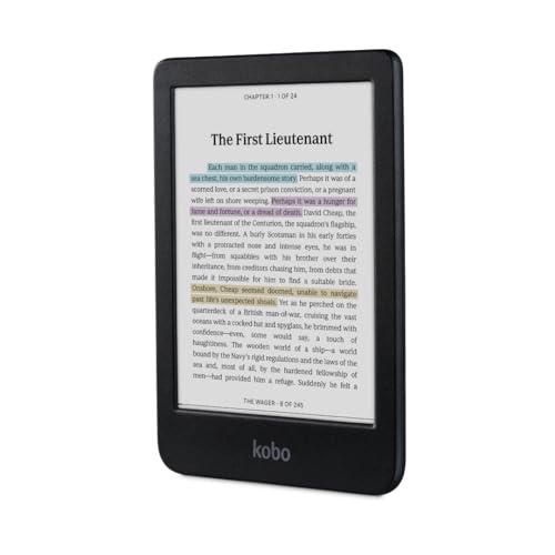Kobo Clara Colour 6” Glare-Free Colour E Ink eReader, 16GB, Black S768
