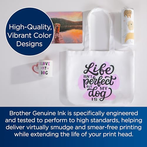 Brother Sublimation Printer with 4-Color Ink Cartridge Set R9817
