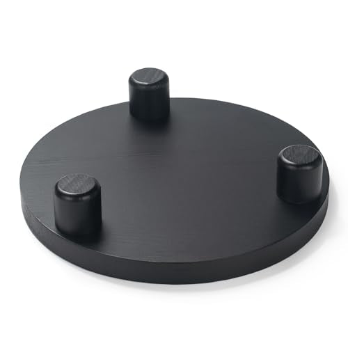 Wood Riser 2 Pack Round Wooden Pedestal Stand for Display G714
