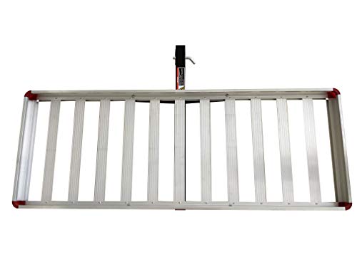 MaxxHaul 50149 500-lb Folding Aluminum Hitch Cargo Carrier Rack Q960635