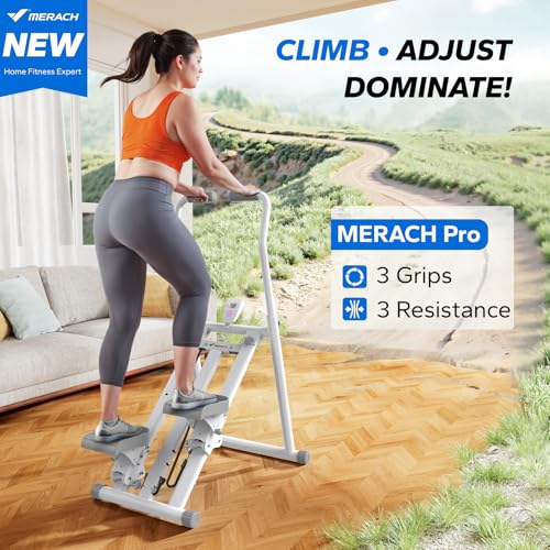 MERACH Stair Stepper for Home Gym, Vertical Climber Machine with Adjustable Handlebar P988