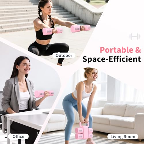2-in-1 Adjustable Dumbbells Set for Home Gym Exercise H9792