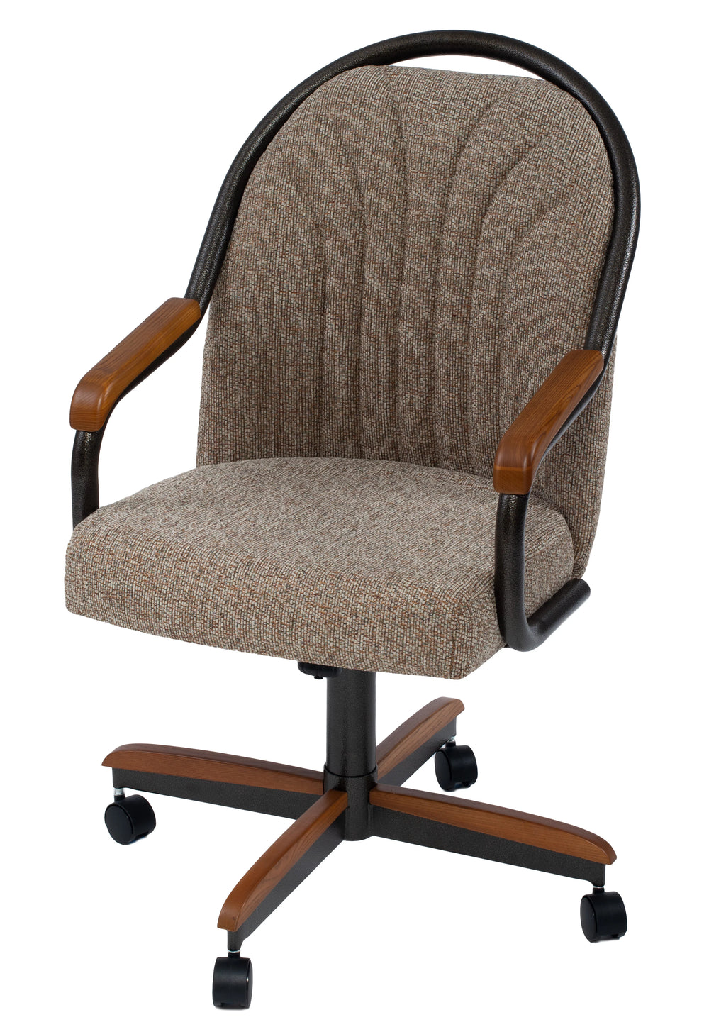 Swivel Casual Dining Chair with Tilt and Casters V914