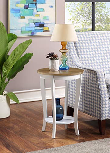 American Heritage Round End Table, Black U219