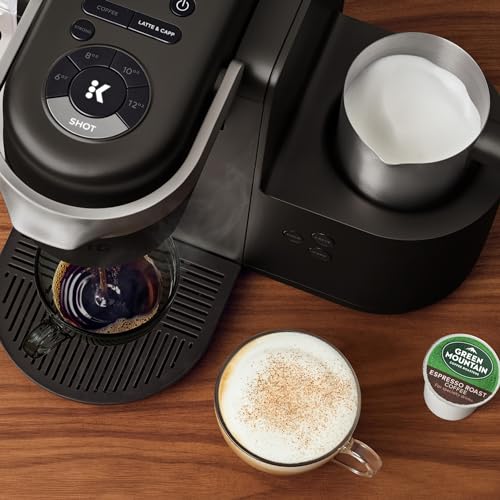 Keurig K-Cafe Single-Serve Coffee, Latte & Cappuccino Maker with Milk Frother, Dark Charcoal H6761