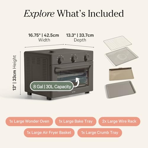 Our Place Wonder Oven 6-in-1 Air Fryer & Toaster Oven with Steam Infusion, Char J748