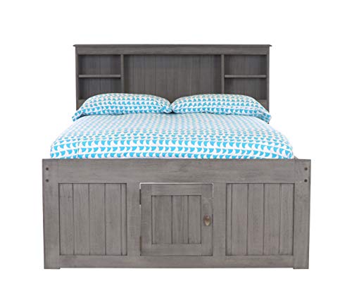 Discovery World Furniture White Full Bookcase Bed with 6 Drawers Z895159