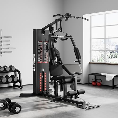 M1 Workout Station with 140LBS Weight Stack, Home Gym Equipment Z1434