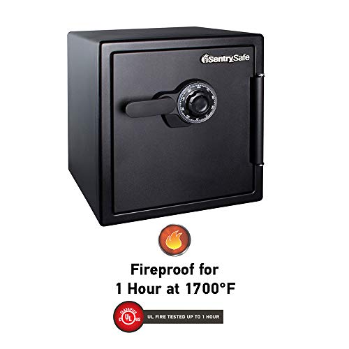 SentrySafe Fireproof Waterproof Steel Home Safe with Digital Keypad, 1.23 Cubic Feet L869244