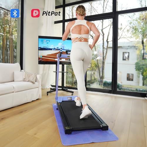 DeerRun Foldable Treadmill for Home with Incline and Handles K2464