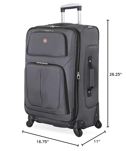 SwissGear Sion Softside Expandable Luggage, Black, 29-Inch C81483