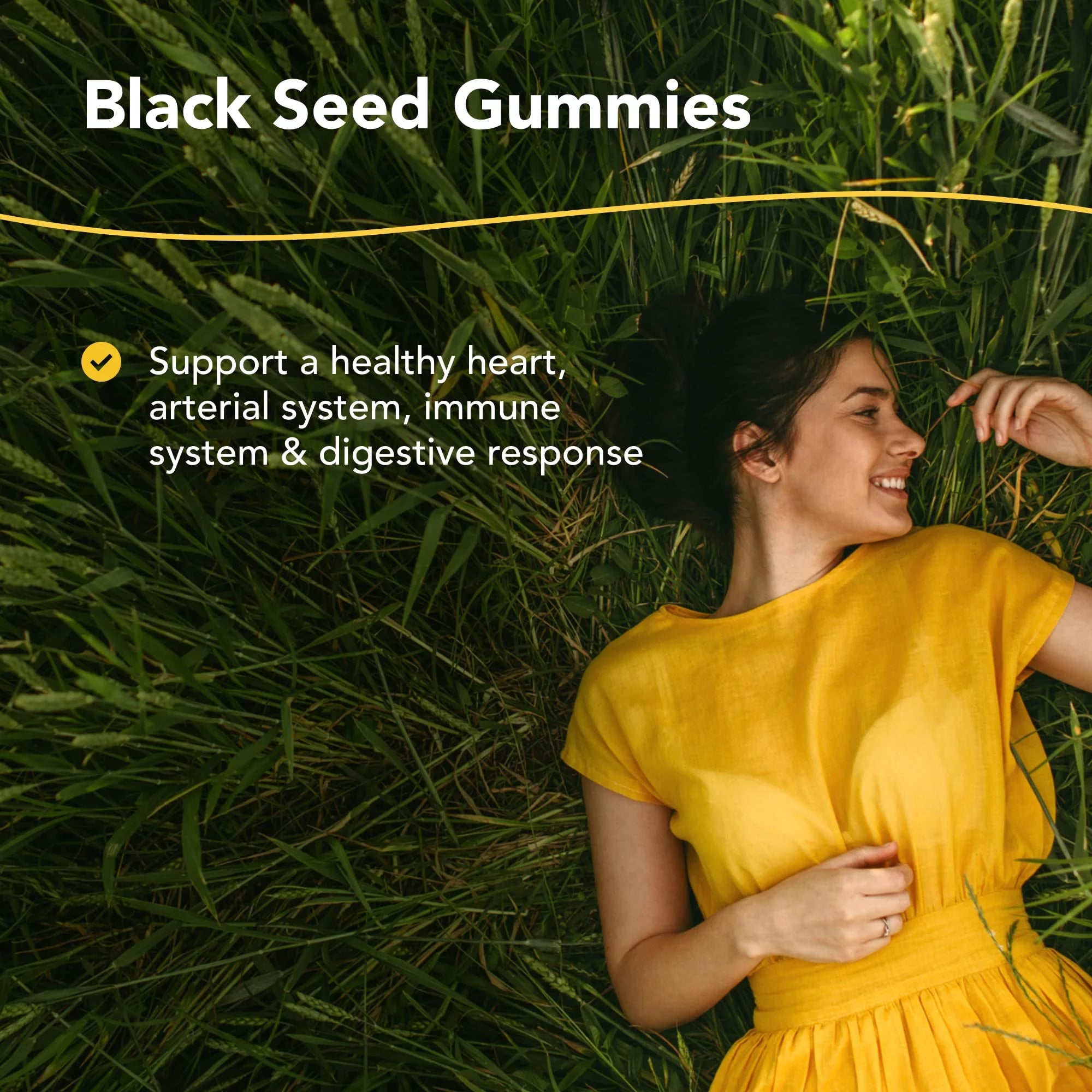 Black Seed Gummies, Pomegranate Flavor - 60 Gummies - Non-GMO Z4983
