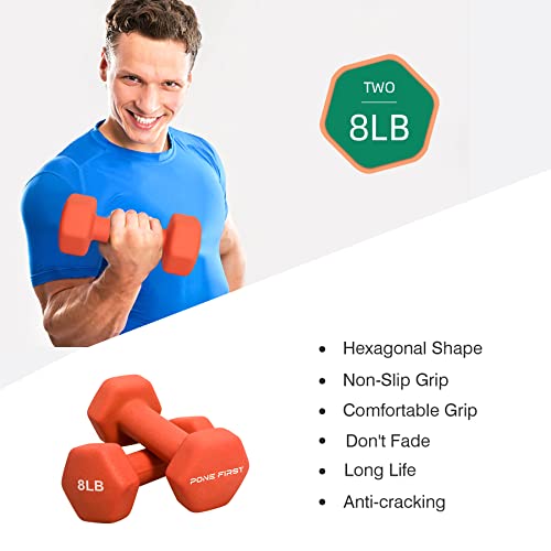 Neoprene Dumbbell Hand Weight Pairs for Home Gym Exercise N796