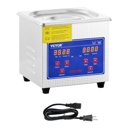 VEVOR Commercial Ultrasonic Cleaner 6L 40kHz with Digital Timer & Heater 110V Q7418
