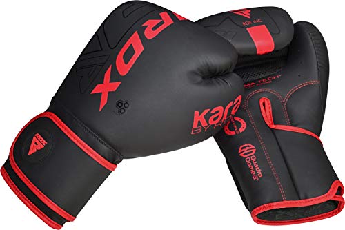 RDX Boxing Gloves Pro Training Sparring Maya Hide Leather Muay Thai MMA Kickboxing Adult Ventilated Palm R71478