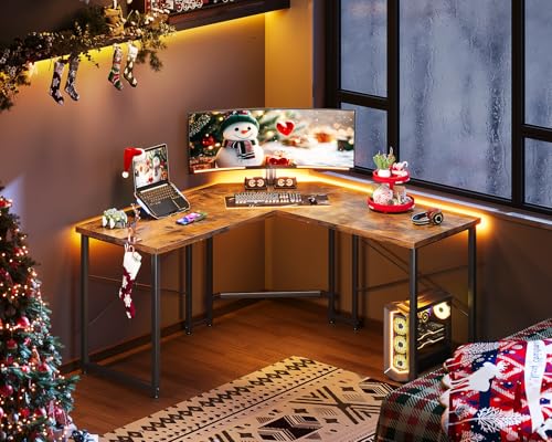 Casaottima L Shaped Gaming Desk Corner Desk for Home Office, 51 Inch, Black M173778