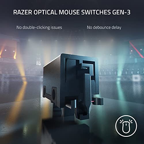 Razer DeathAdder V3 Pro Wireless Gaming Mouse, 63g Ultra Lightweight, Black B812