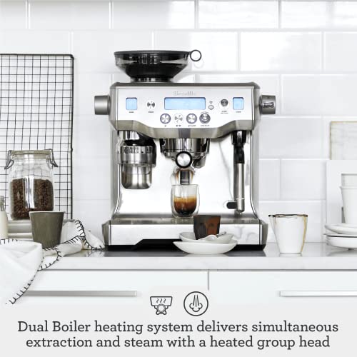 Breville Oracle Espresso Machine BES980XL, Brushed Stainless Steel L523927