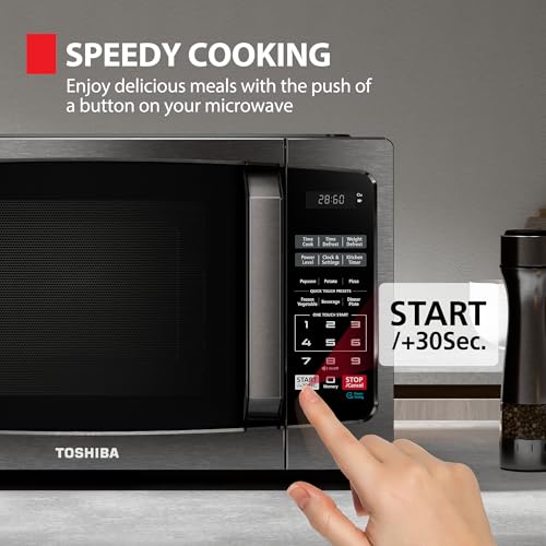 Toshiba ML-EM62P(SS) Countertop Microwave, 2.2 Cu Ft, 1200W, Stainless Steel C1532